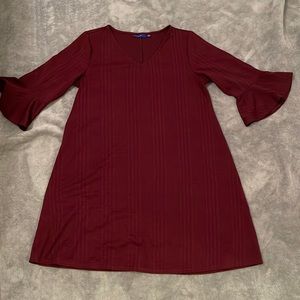 Shift cranberry dress